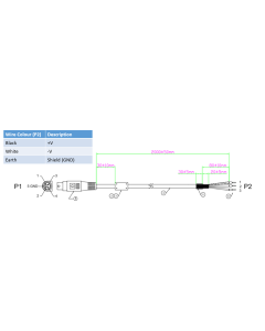 NDiS-Bxxx DC lead 2m