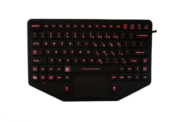 SK328BL Rugged Keyboard with Touchpad